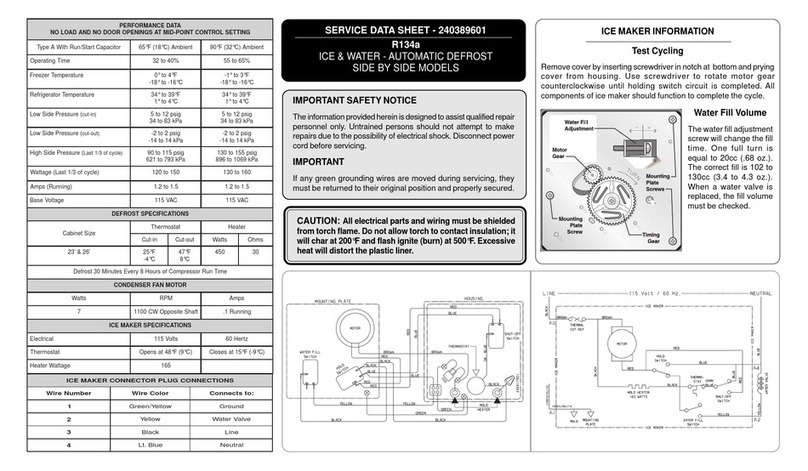 Frigidaire Refrigerator User guide