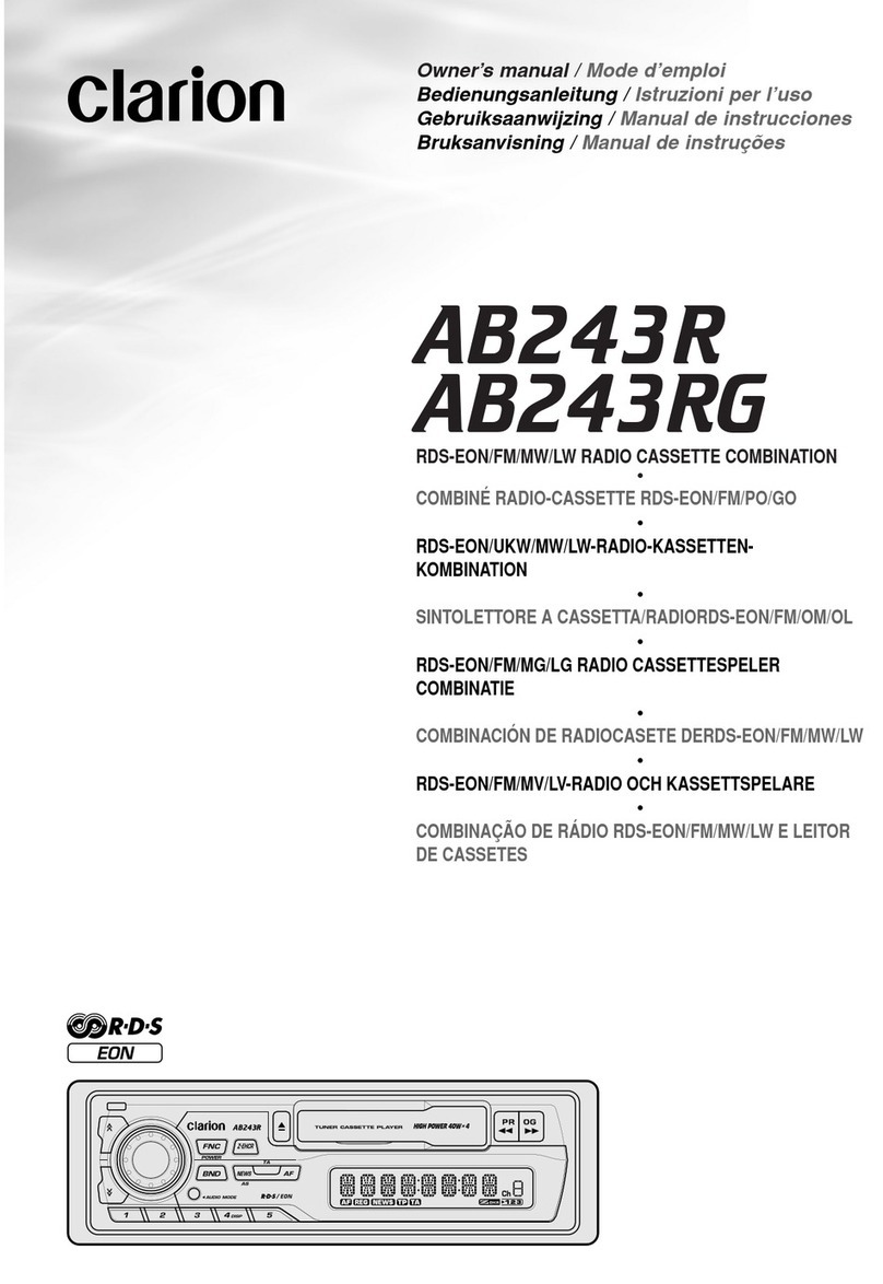 Clarion AB243R User manual