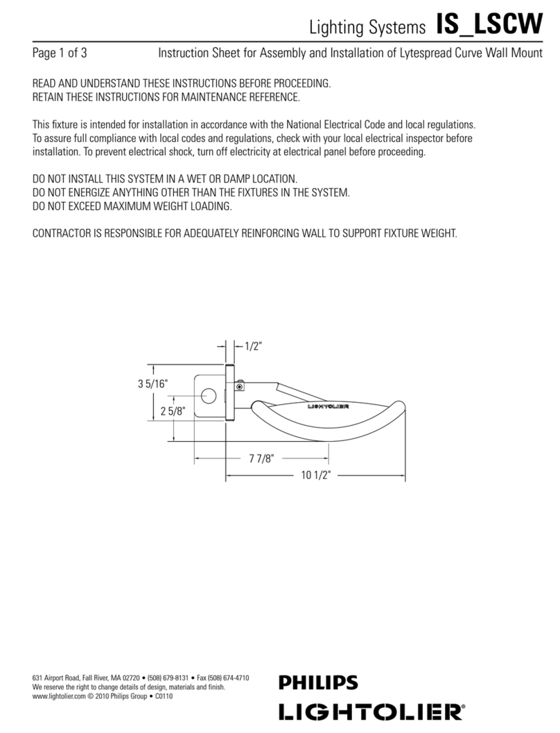 Lightolier IS_LSCW Instruction Manual
