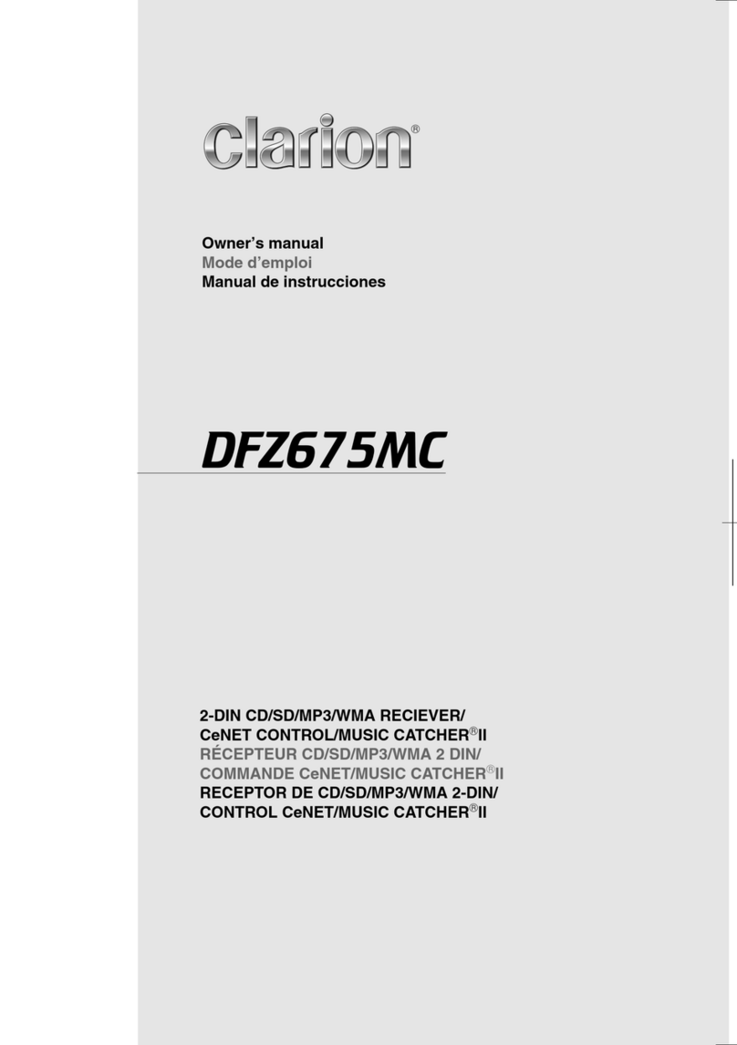Clarion DFZ675MC Assembly instructions