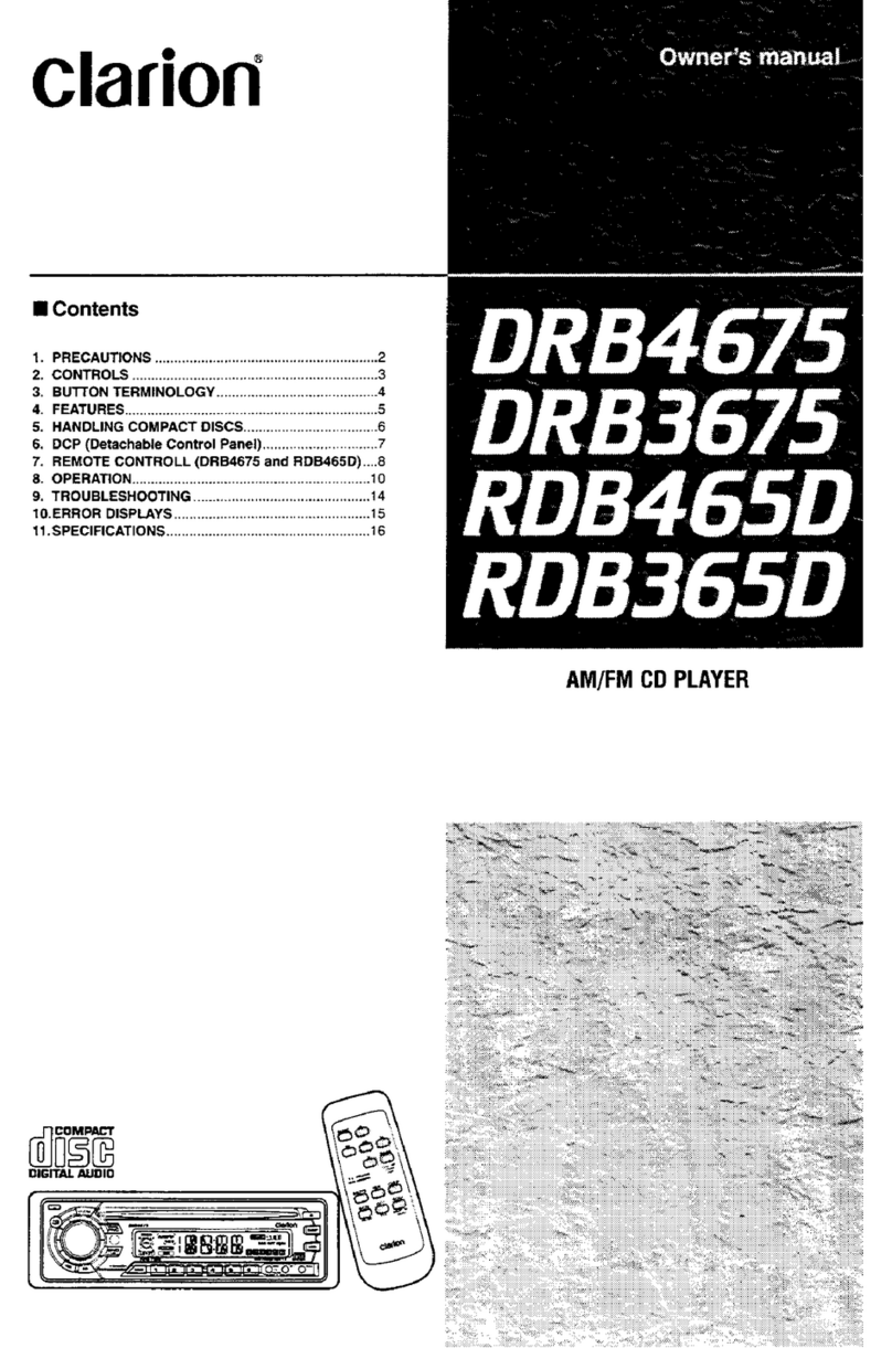 Clarion DRB4675 User manual