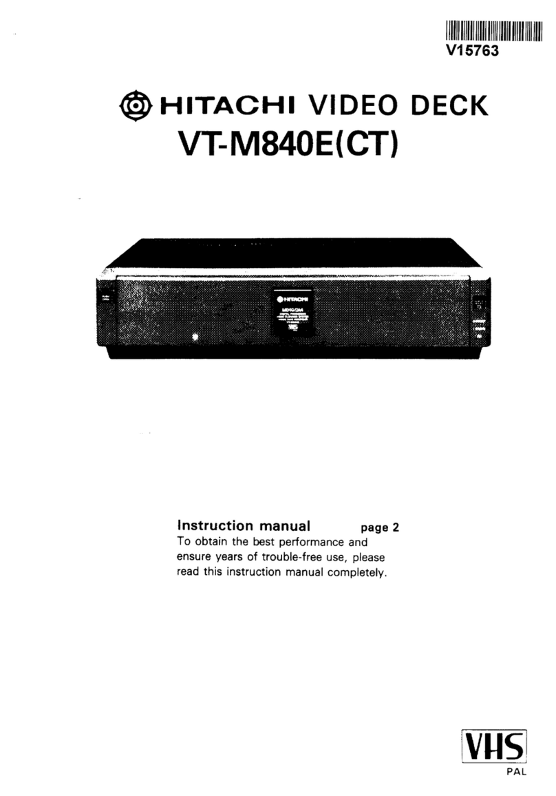 Hitachi VT-M840ECT instruction manual