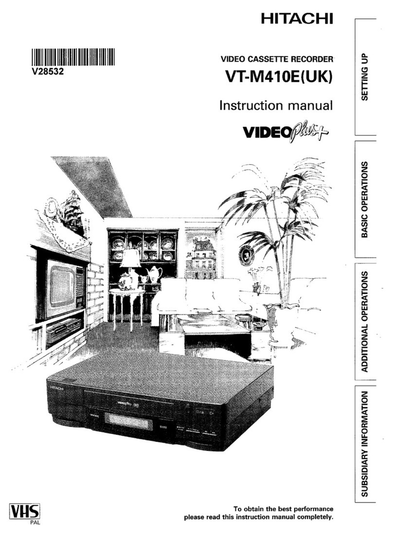 Hitachi VT-M410EUK User manual Hitachi VT-M410EUK User manual