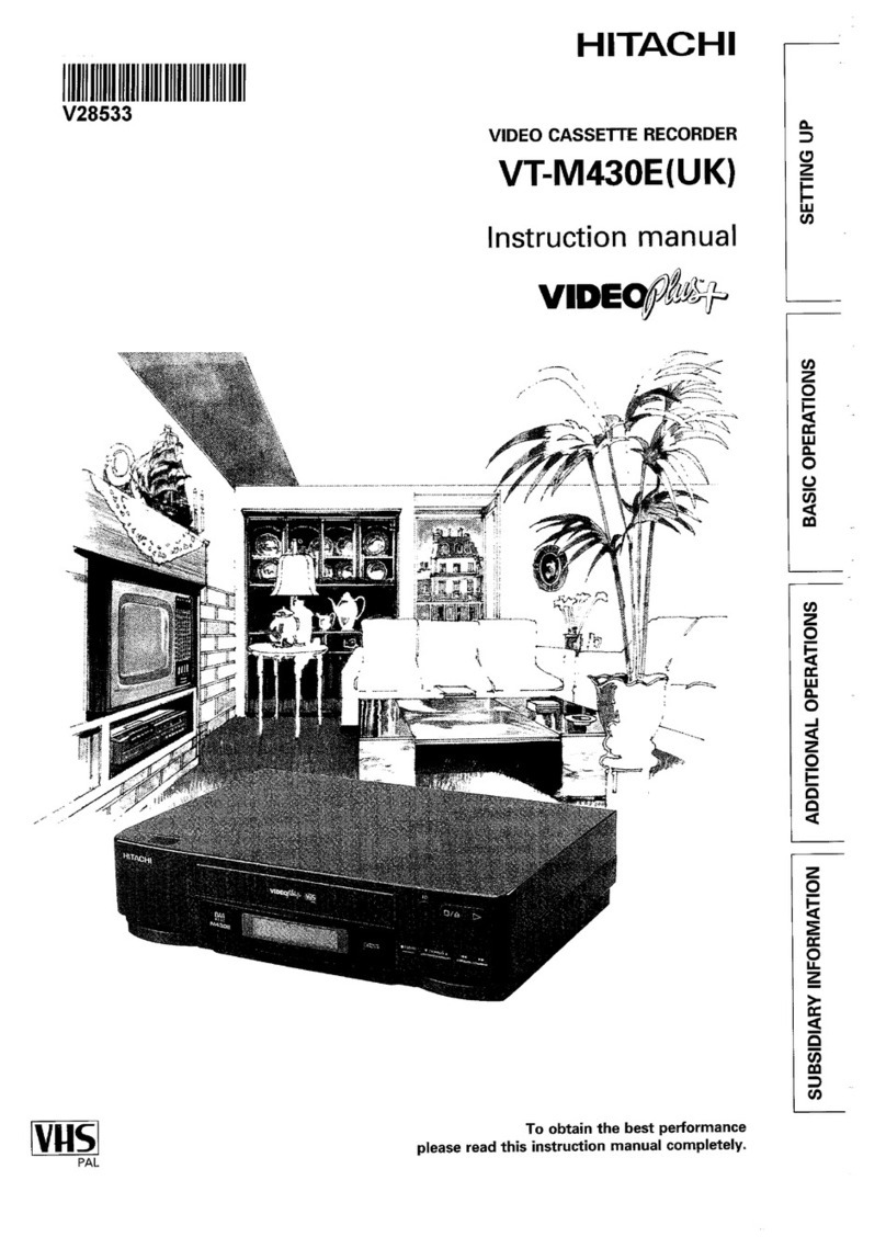Hitachi VT-M430EUK User manual