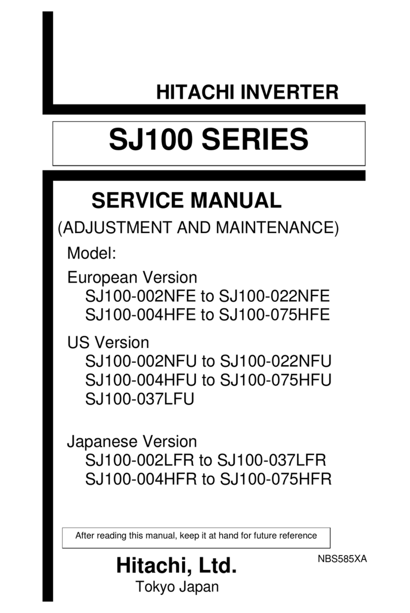 Hitachi SJ100 Series User manual Hitachi SJ100 Series User manual