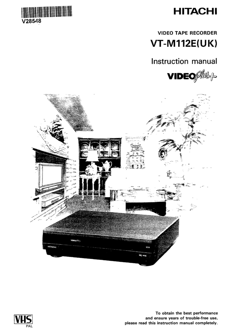 Hitachi VT-M112EUK User manual Hitachi VT-M112EUK User manual