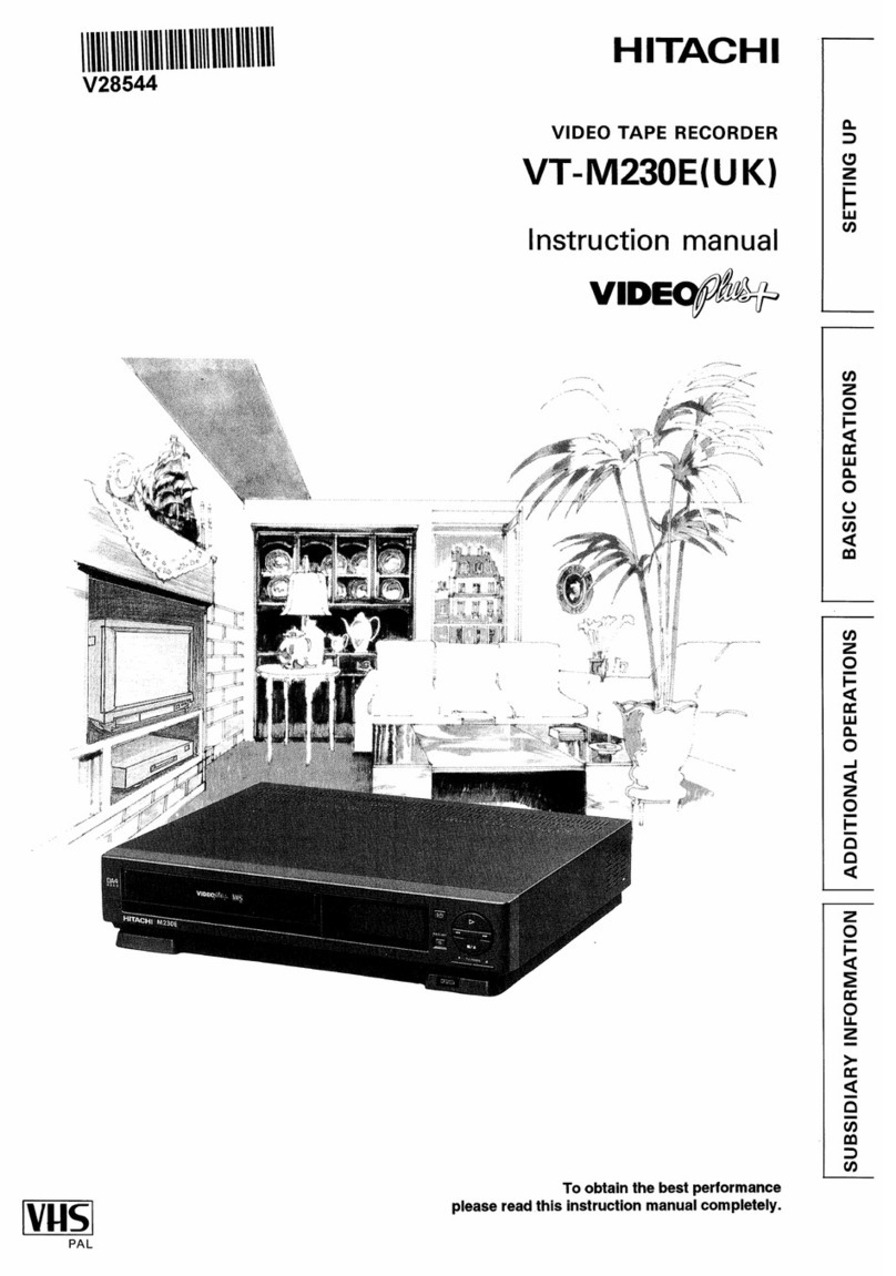 Hitachi VT-M230EUK User manual Hitachi VT-M230EUK User manual