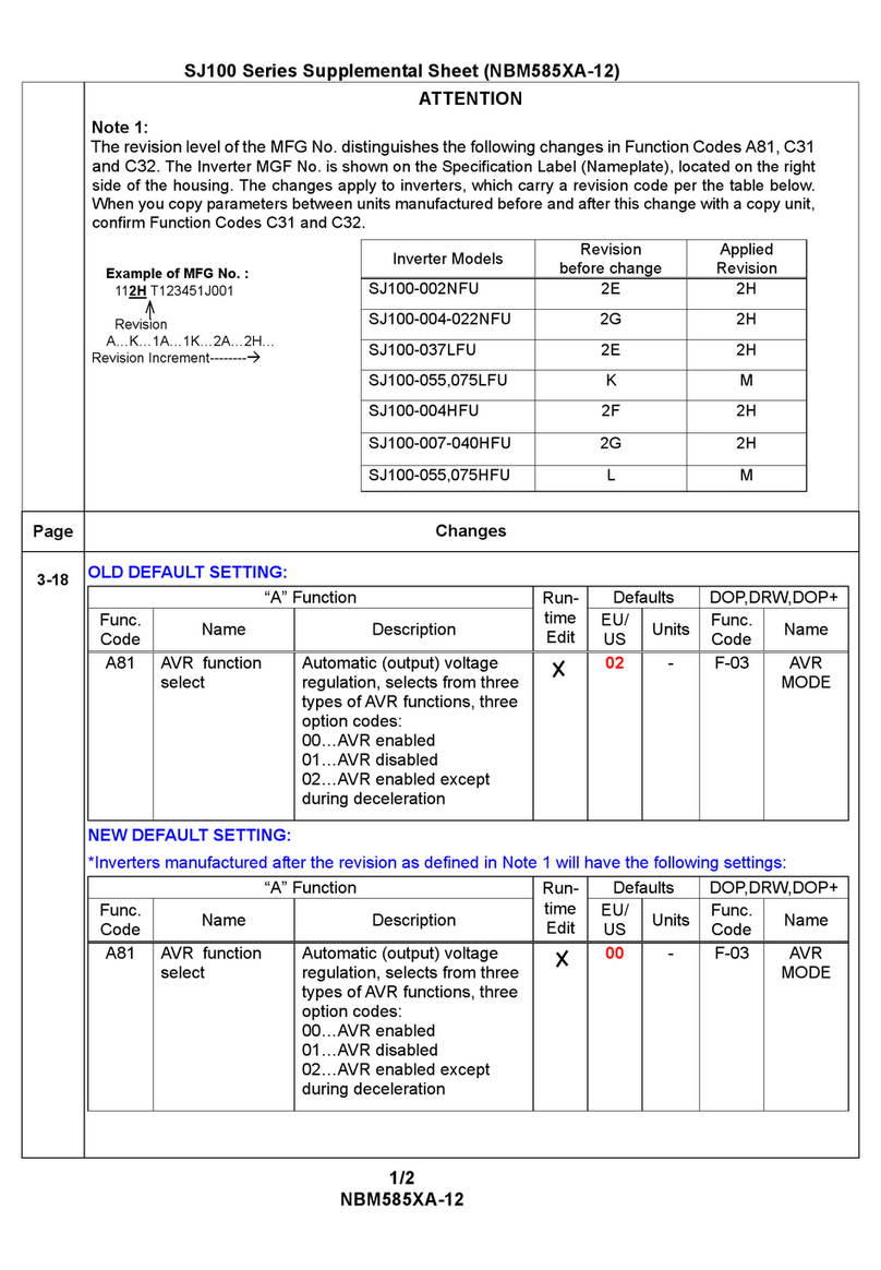 Hitachi SJ100 Series Owner's manual Hitachi SJ100 Series Owner's manual