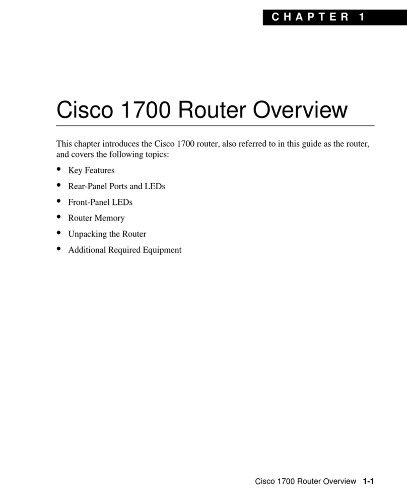 Cisco 1700 series Installation guide Cisco 1700 series Installation guide