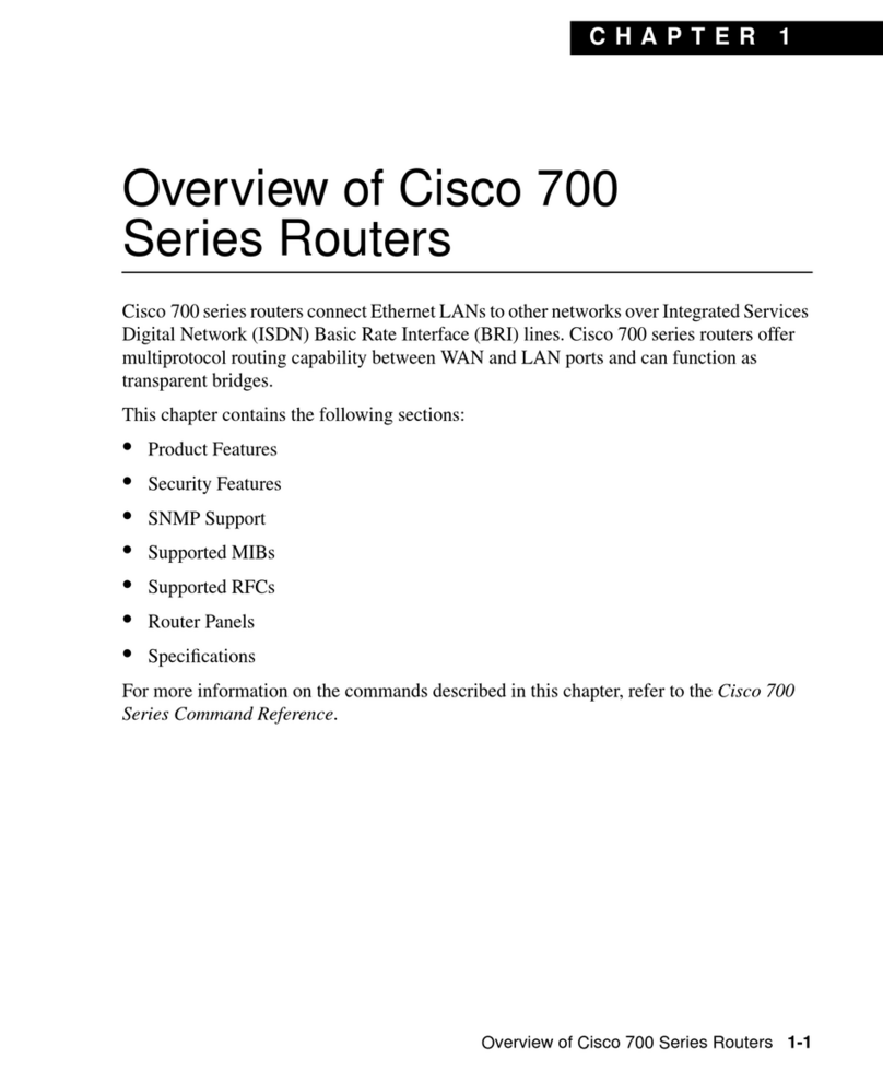 Cisco 700 series Installation guide Cisco 700 series Installation guide