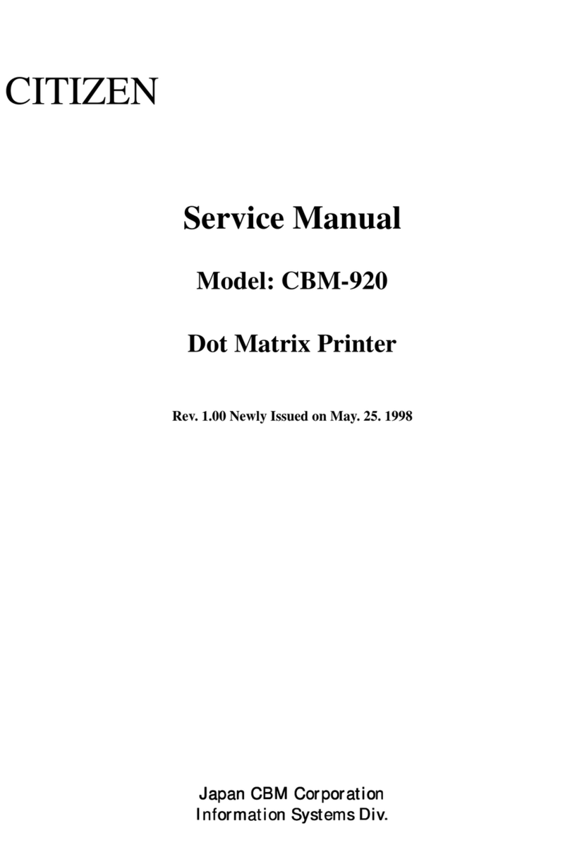 Citizen CBM-920 User manual