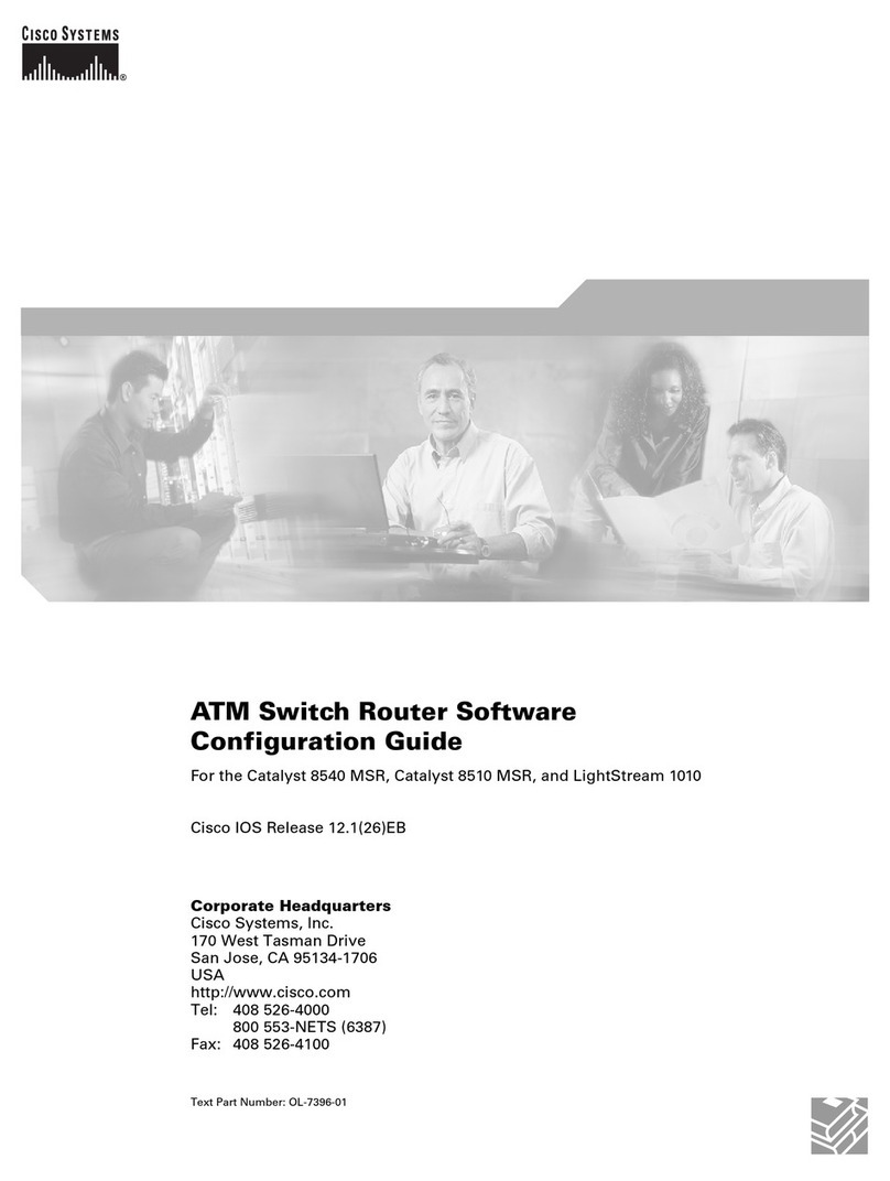 Cisco Catalyst 8540 MSR User manual