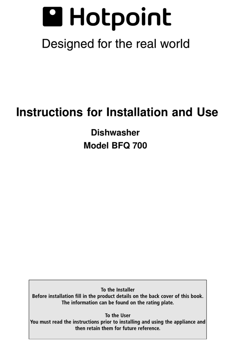 Hotpoint BFQ 700 User manual Hotpoint BFQ 700 User manual