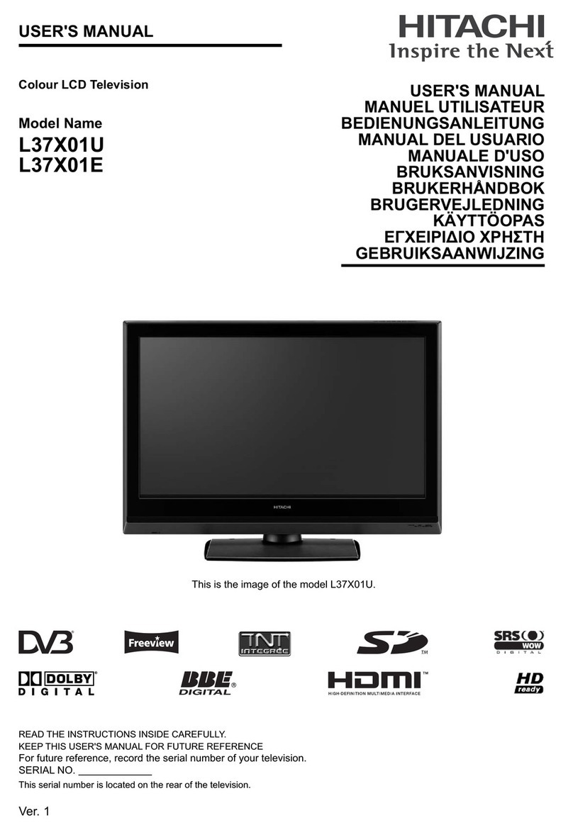Hitachi L37X01U User manual