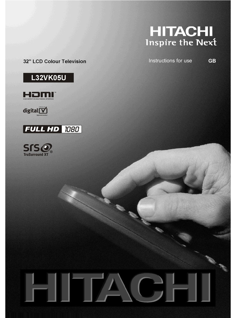 Hitachi L32VK05U User manual