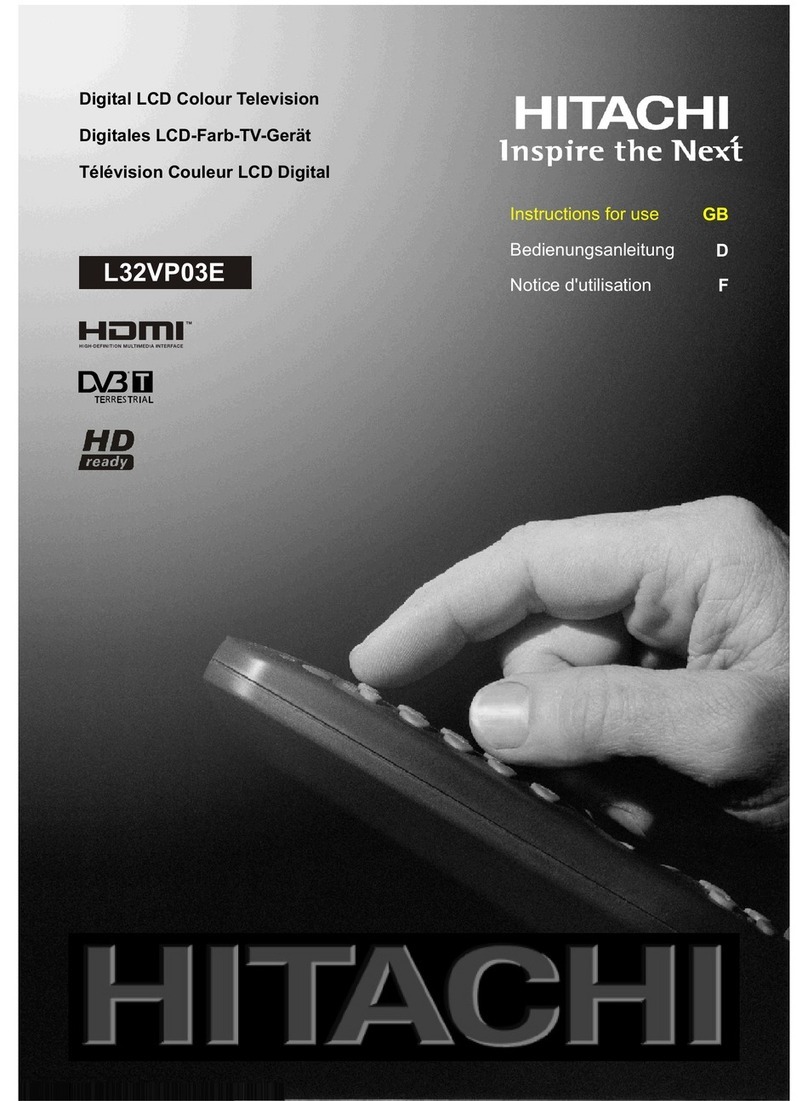 Hitachi L32VP03E User manual