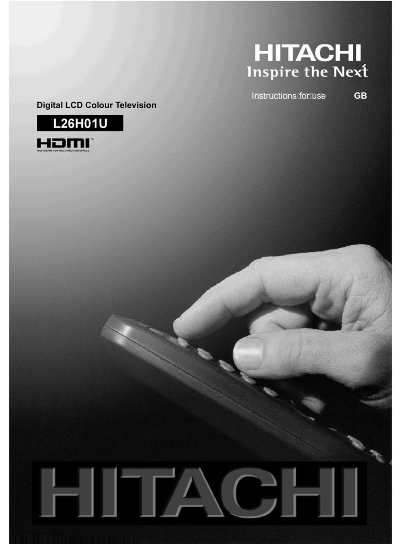 Hitachi L26H01U User manual