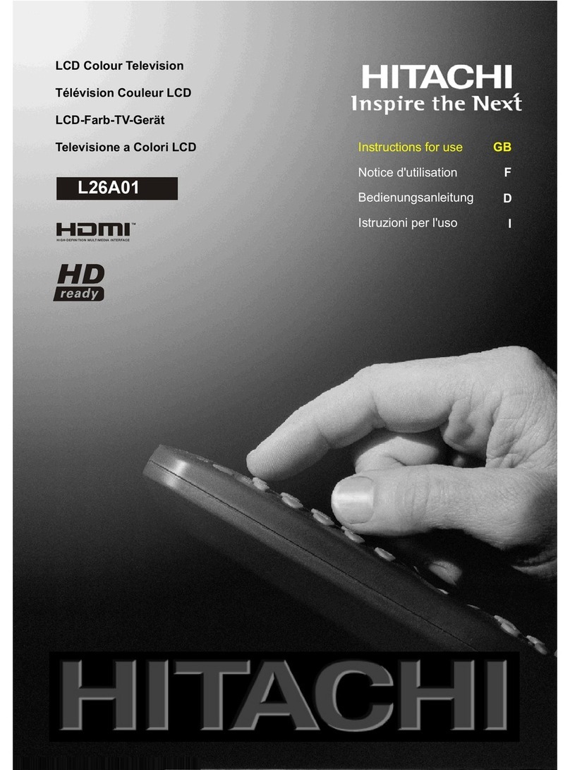 Hitachi L26A01 User manual