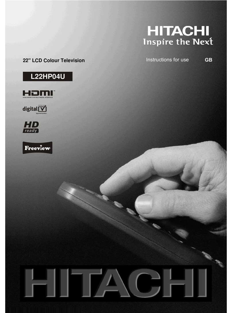 Hitachi L22HP04U User manual