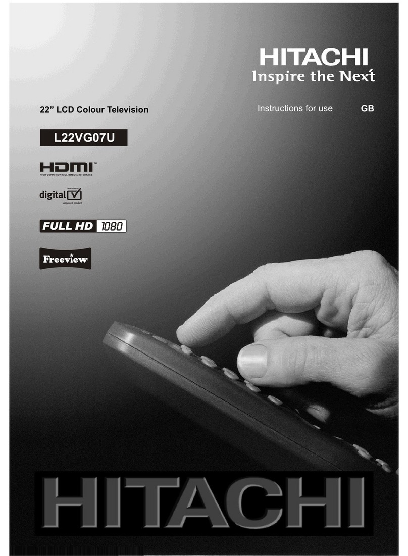 Hitachi L22VG07U User manual