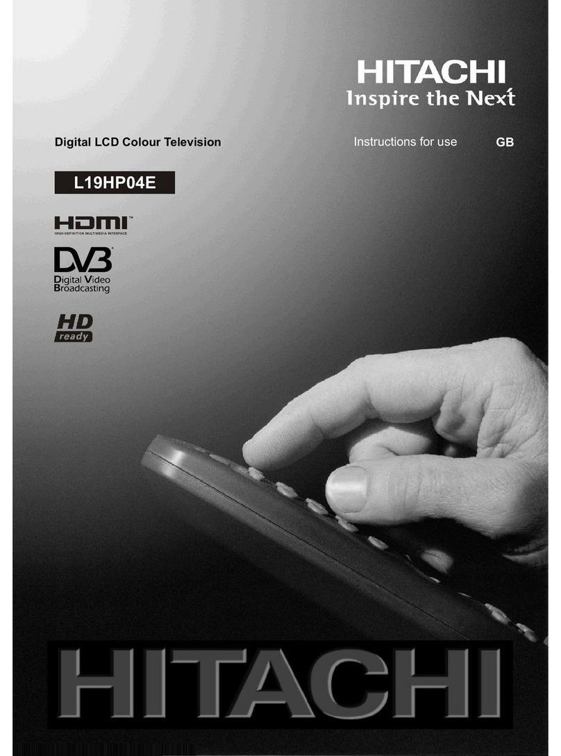 Hitachi L19HP04E User manual