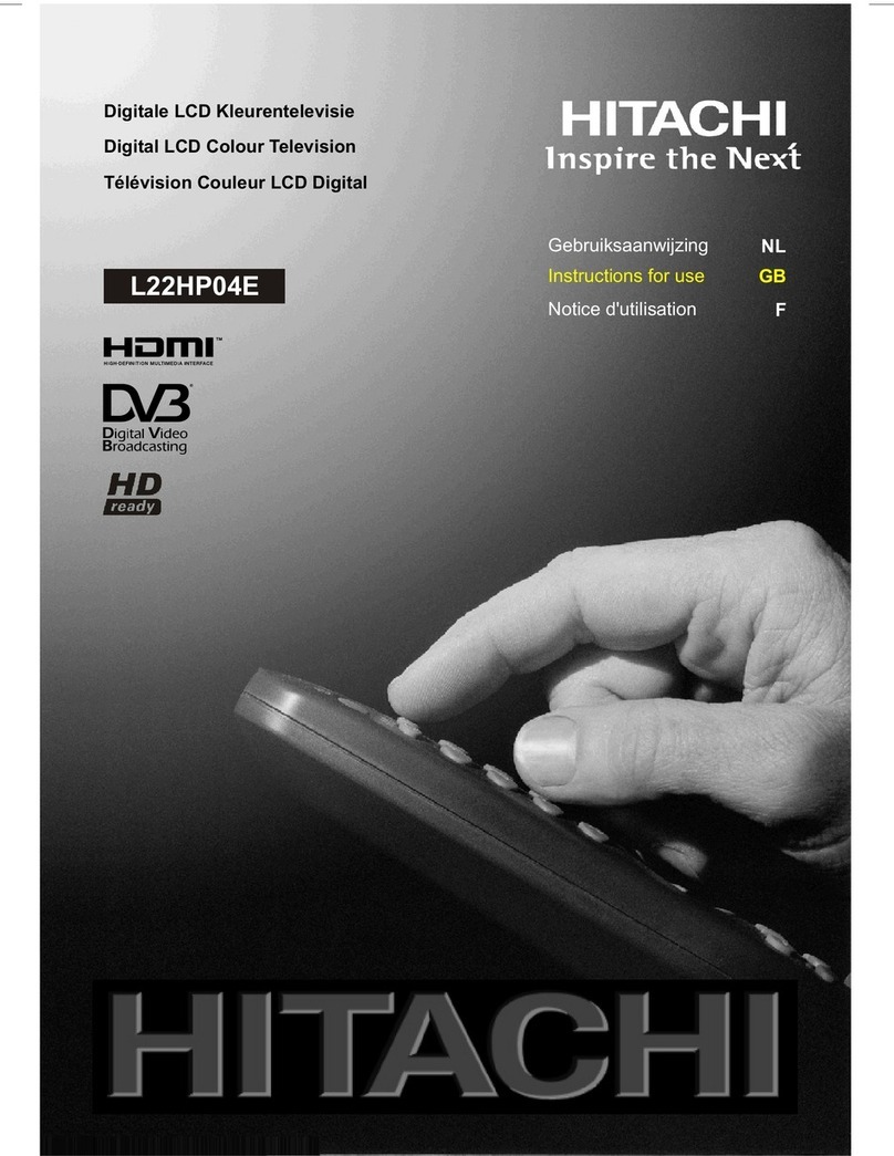 Hitachi L22HP04E Instructions for use
