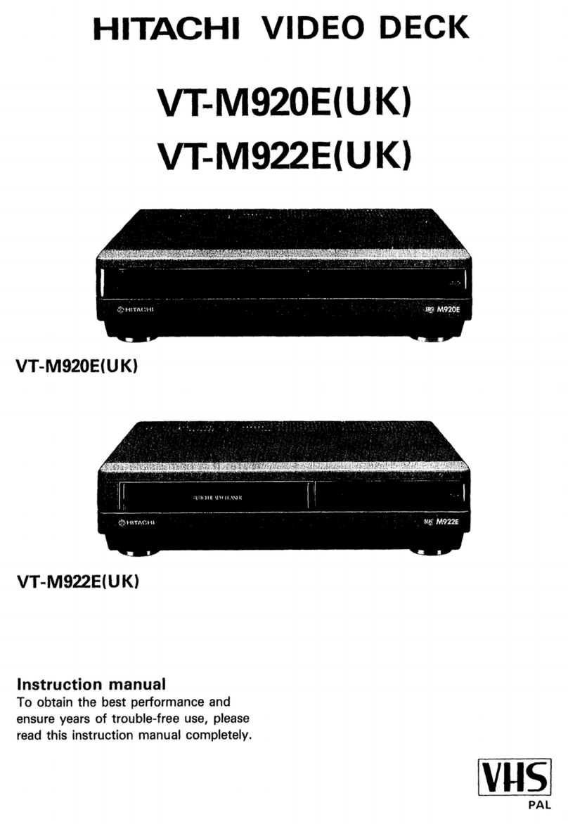 Hitachi VT-M920EUK User manual