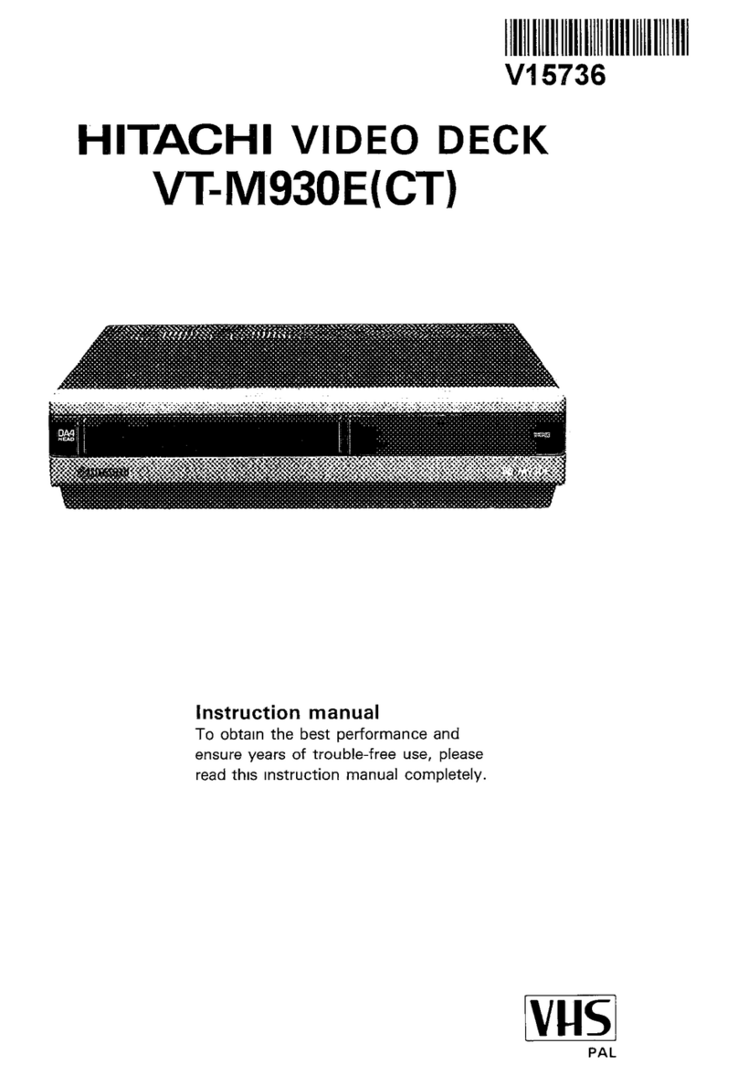 Hitachi VT-M930ECT User manual