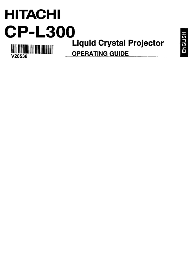 Hitachi CP-L300 User manual