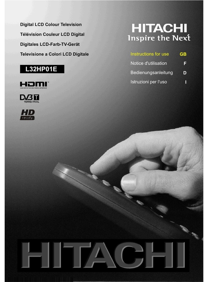 Hitachi L32HP01E User manual
