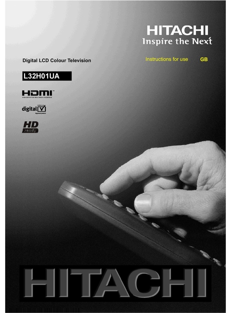 Hitachi L32H01UA User manual