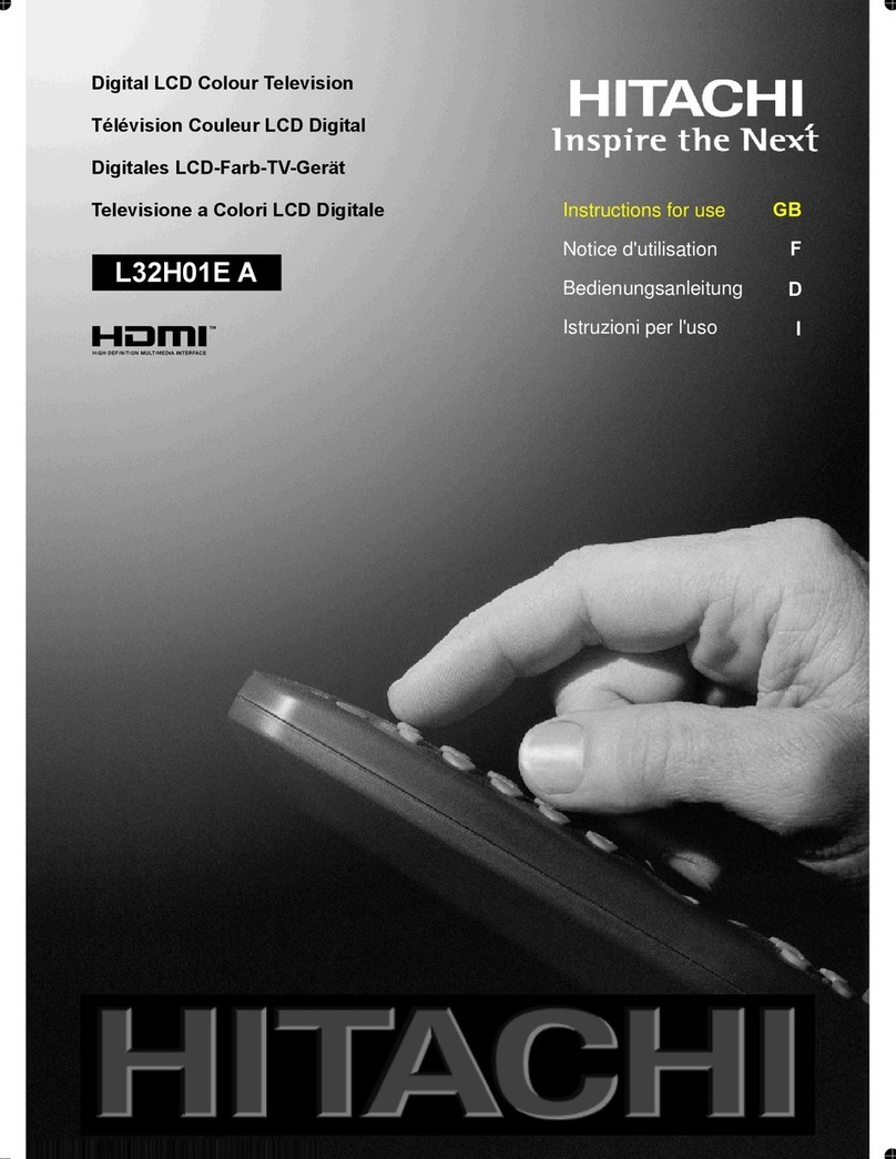 Hitachi L32H01E A User manual Hitachi L32H01E A User manual