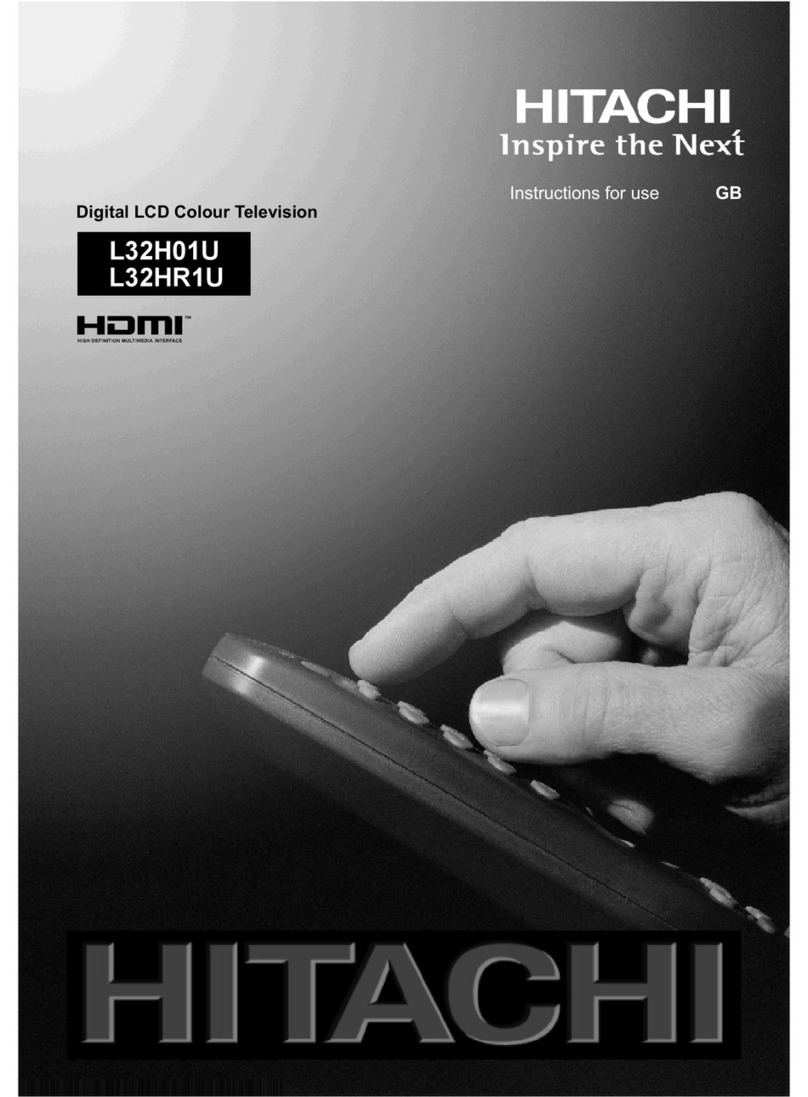 Hitachi L32H01U User manual