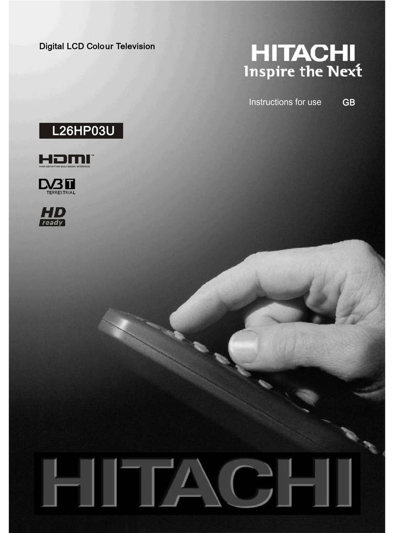 Hitachi L26HP03U User manual
