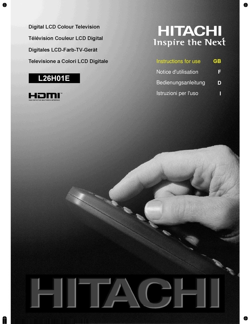 Hitachi L26H01E User manual