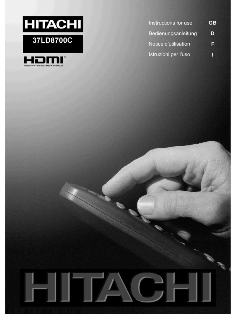 Hitachi 37LD8700C User manual