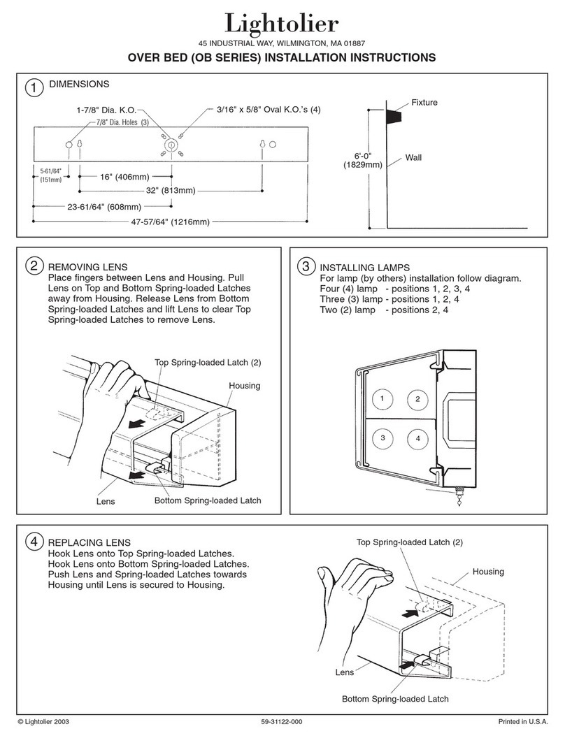 Lightolier OB Series User manual