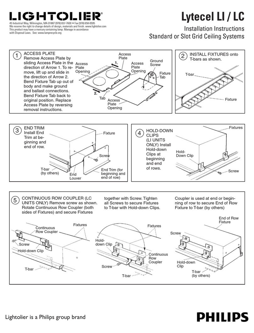 Lightolier Lytecel LI User manual Lightolier Lytecel LI User manual
