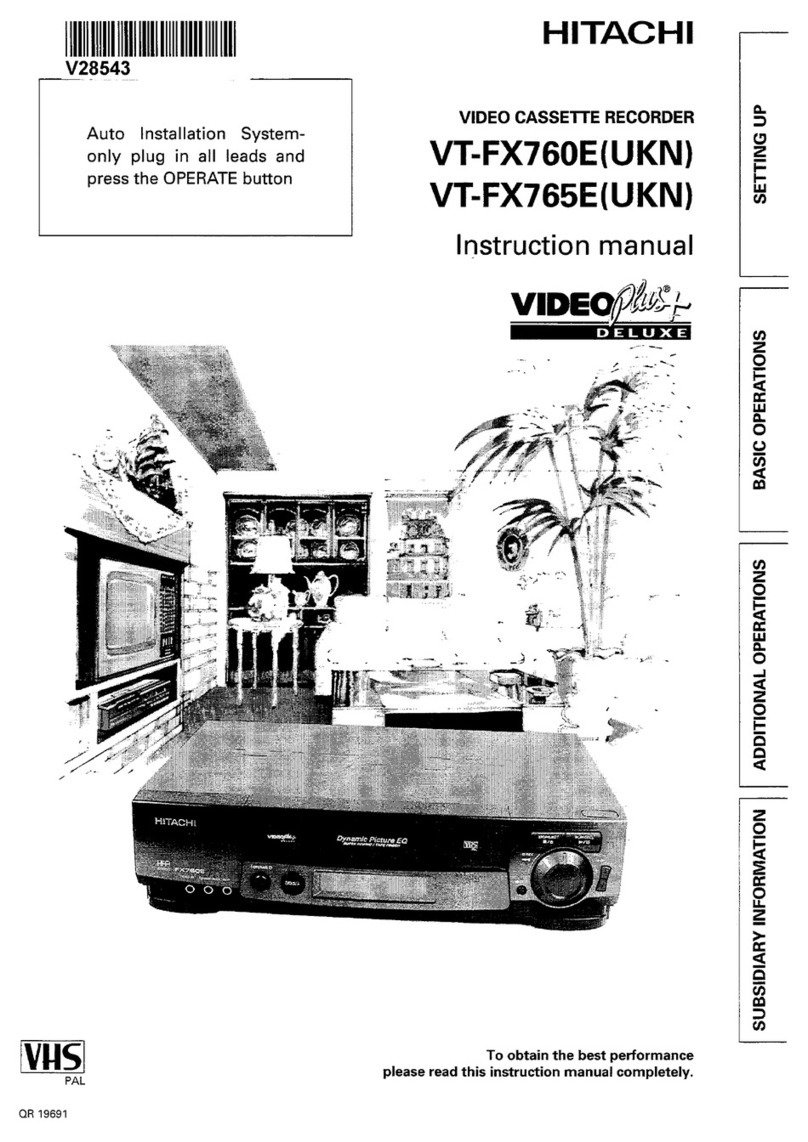 Hitachi VT-FX760EUKN User manual