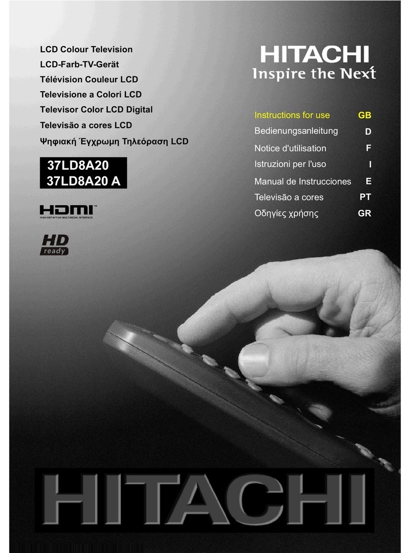 Hitachi 37LD8A20 A User manual