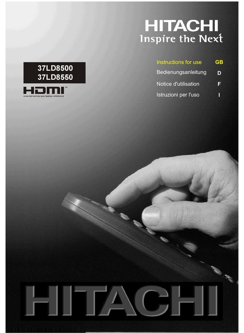 Hitachi 37LD8550 User manual
