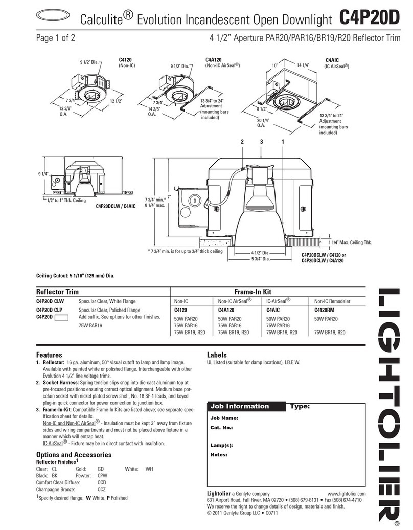 Lightolier Calculite C4P20D specification