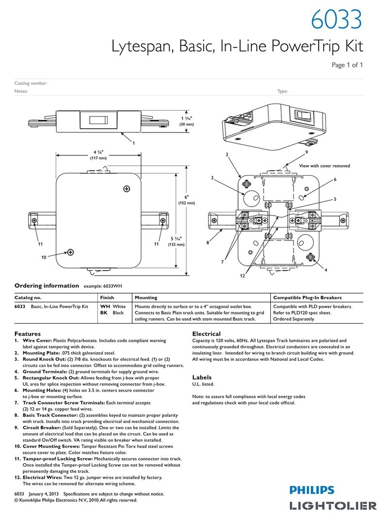 Lightolier 6033 User manual Lightolier 6033 User manual