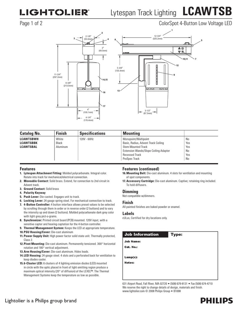 Philips Lytespan LCAWTSB User manual