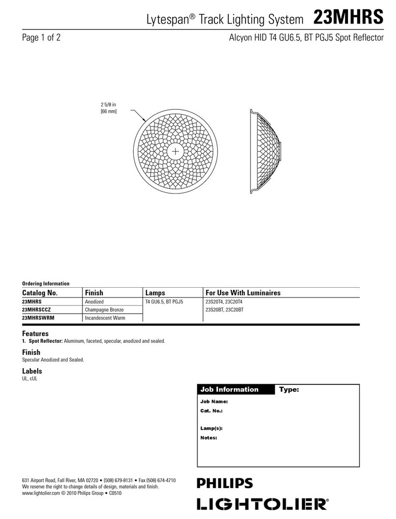 Philips Lytespan 23MHRS User manual