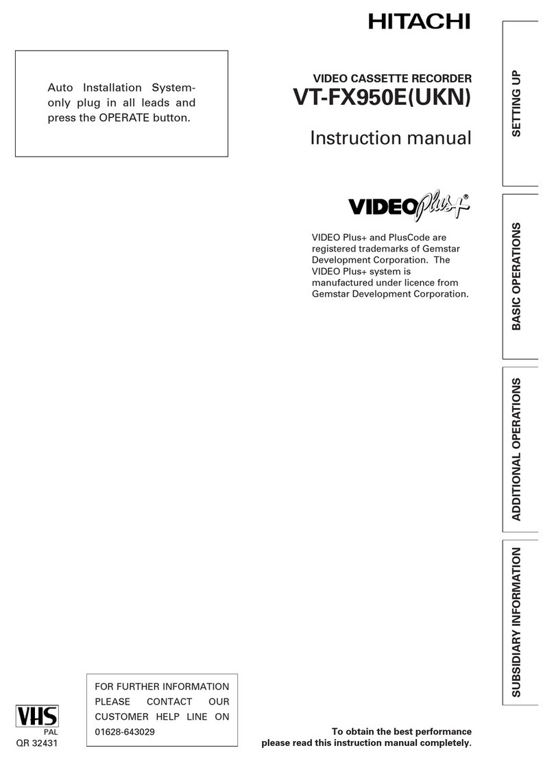 Hitachi VT-FX950EUKN instruction manual