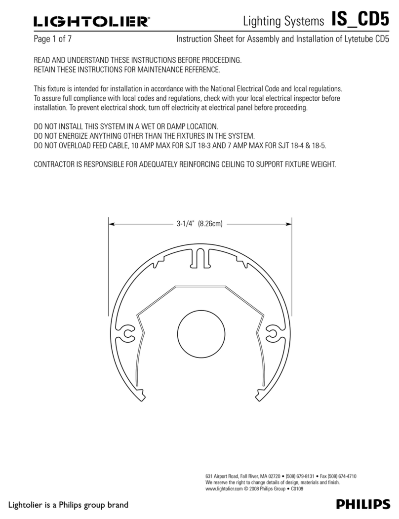 Lightolier IS_CD5 Instruction manual