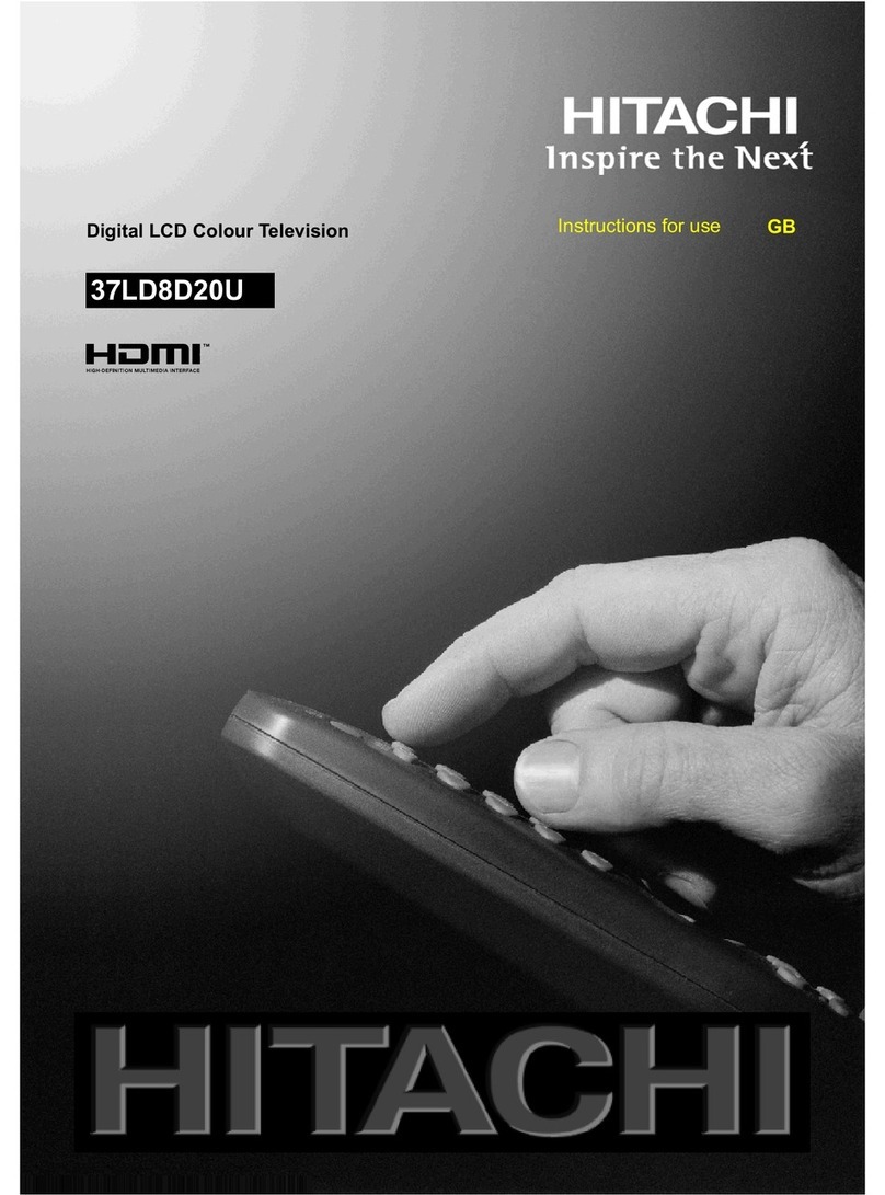 Hitachi 37LD8D20U User manual