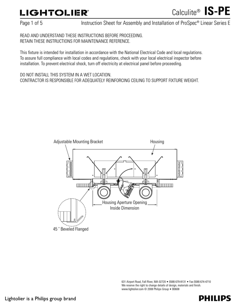 Philips Calculite IS-PE User manual Philips Calculite IS-PE User manual
