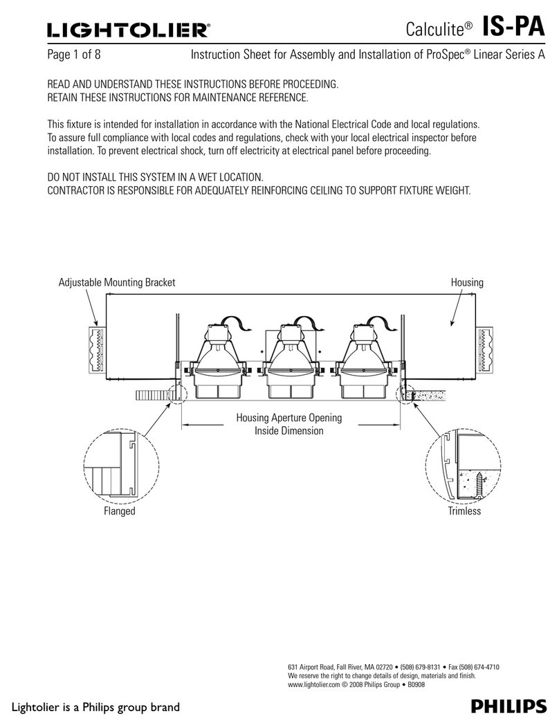 Philips Calculite IS-PA User manual Philips Calculite IS-PA User manual
